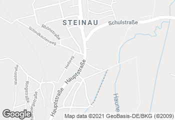 Karte mit Standort von Bäckerei Schickling  Filiale Petersberg-Steinau