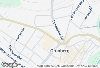 Karte mit Standort von Bäckerei Künkel GmbH  Grünberg Kaffeehaus