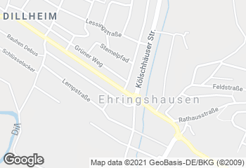 Karte mit Standort von Bäckerei Künkel GmbH  Ehringshausen