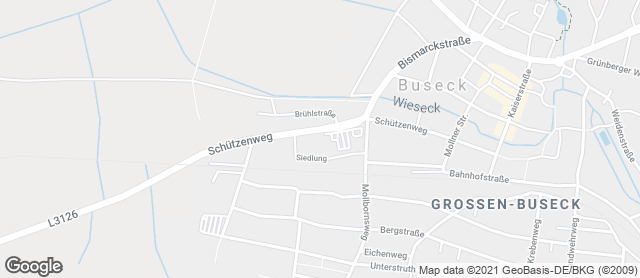 Karte mit Standort von Bäckerei Volkmann Edeka Großen-Buseck