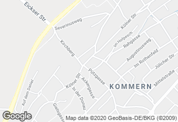 Karte mit Standort von Bäckerei Quasten