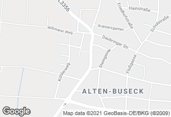 Karte mit Standort von Bäckerei Volkmann Edeka Alten-Buseck