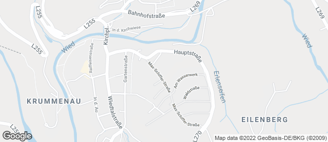 Karte mit Standort von Rewe Neustadt