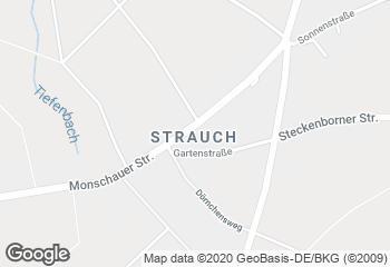 Karte mit Standort von Bäckerei Breuer