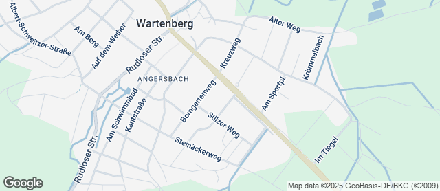 Karte mit Standort von Bäckerei Happ GmbH & Co. KG