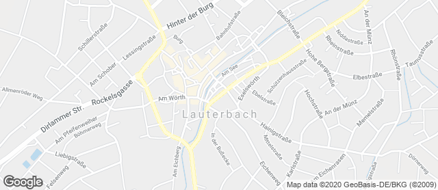 Karte mit Standort von Bäckerei Hammerl
