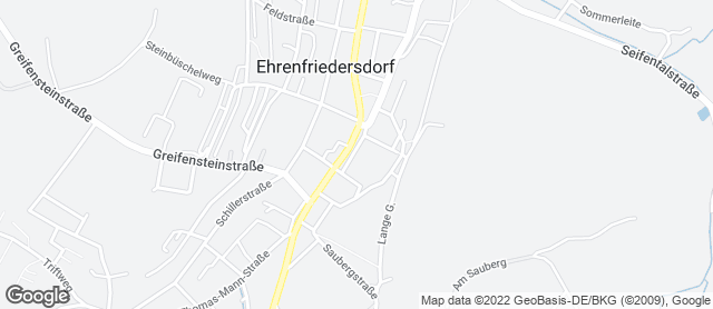 Karte mit Standort von Bäckerei Roscher - Edeka Ehrenfriedersdorf