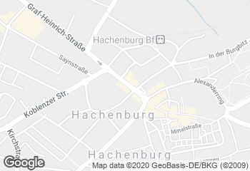 Karte mit Standort von Backhaus Hehl Löwencafé Hachenburg