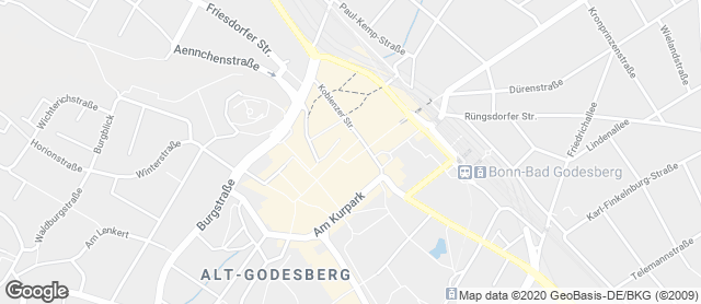 Karte mit Standort von Bäckerei Ferdinand Voigt GmbH Voigt – Bad Godesberg