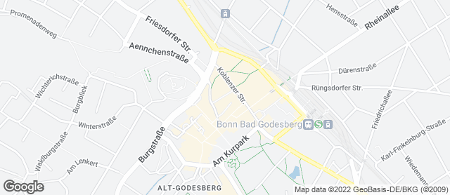 Karte mit Standort von Bäckerei "Die Lohners" - Bad Godesberg