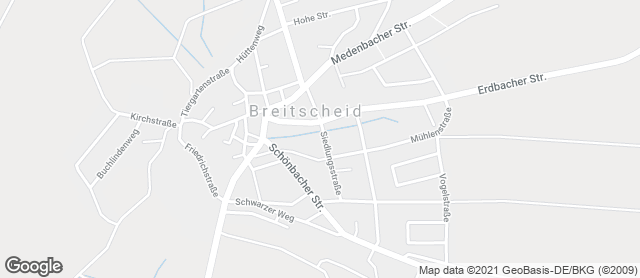 Karte mit Standort von Bäckerei Hartmann & Luckenbach GmbH