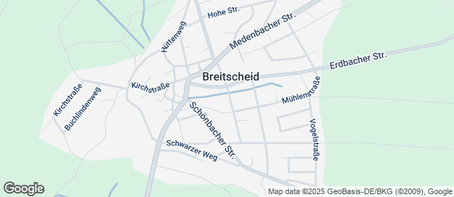 Karte mit Standort von Bäckerei Hartmann & Luckenbach GmbH