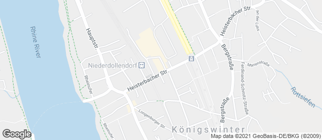 Karte mit Standort von Bäckerei Hardt GmbH im Rewe Königswinter-Niederdollendorf