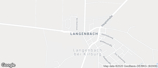 Karte mit Standort von Bäckerei Weinbrenner