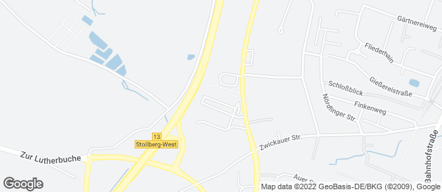Karte mit Standort von Schäfers Backstube im Kaufland Stollberg