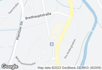 Karte mit Standort von Genussplatz Zwickau