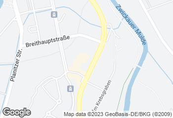Karte mit Standort von Michas Naturbackstube bei denn's Biomarkt Zwickau