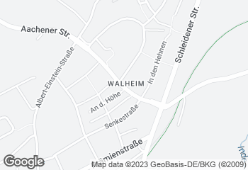 Karte mit Standort von Bäckerei Müller