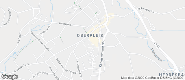 Karte mit Standort von Gilgen's Bäckerei & Konditorei GmbH & Co. KG - Oberpleis REWE