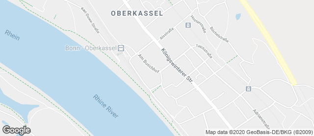 Karte mit Standort von Bäckerei Hardt GmbH im REWE Bonn-Oberkassel