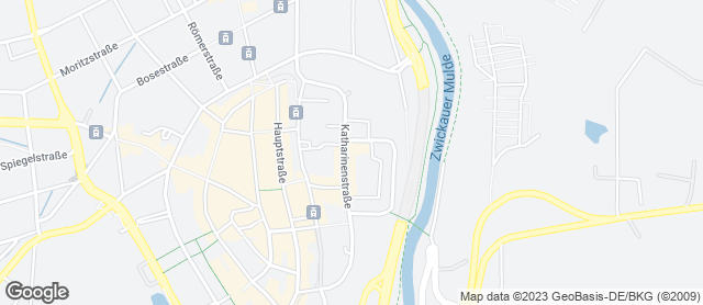 Karte mit Standort von Fachgeschäft Zwickau / Neumarkt