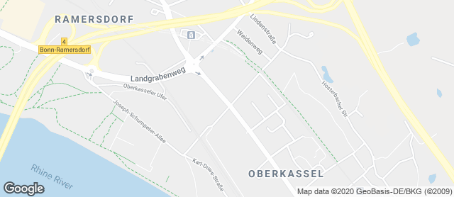 Karte mit Standort von Gilgen's Bäckerei & Konditorei GmbH & Co. KG - Ramersdorf