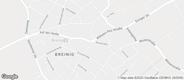 Karte mit Standort von Bäckerei Moss KG