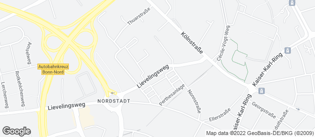 Karte mit Standort von Bäckerei "Die Lohners" - Bonn