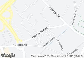 Karte mit Standort von Bäckerei "Die Lohners" - Bonn