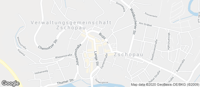 Karte mit Standort von Feinbäckerei & Café Vieweger