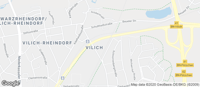 Karte mit Standort von Bäckerei Ferdinand Voigt GmbH  Vilich-Rheindorf