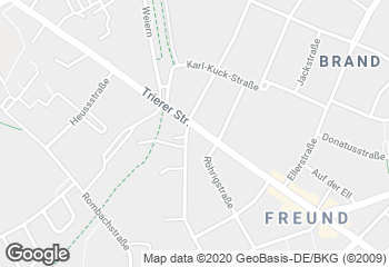 Karte mit Standort von Bäckerei Moss KG