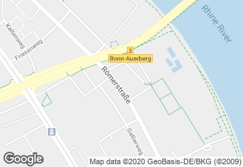Karte mit Standort von Bäckerei Hardt GmbH im REWE Bonn-Graurheindorf
