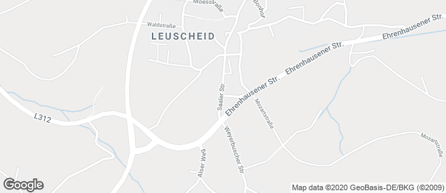 Karte mit Standort von Gilgen's Bäckerei & Konditorei GmbH & Co. KG - Leuscheid