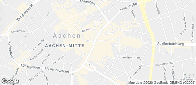 Karte mit Standort von Nobis Printen Adalbertstraße 6-10