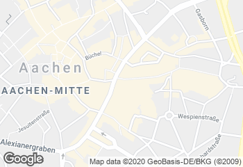 Karte mit Standort von Nobis Printen Adalbertstraße 6-10