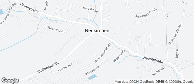 Karte mit Standort von Bäckerei Weißbach in Neukirchen