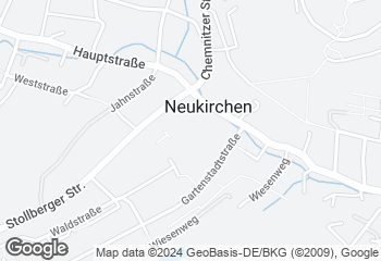 Karte mit Standort von Bäckerei Weißbach in Neukirchen