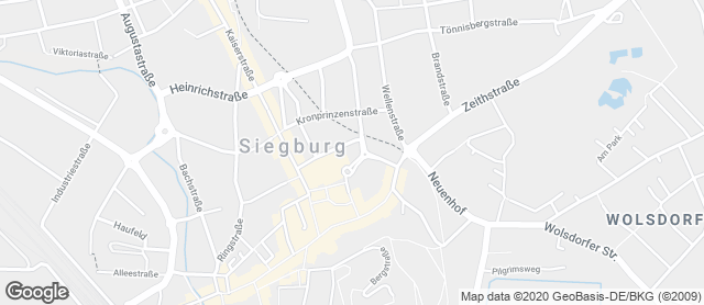 Karte mit Standort von Bäckerei Hardt GmbH im Netto Siegburg