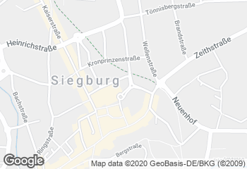 Karte mit Standort von Bäckerei Hardt GmbH im Netto Siegburg