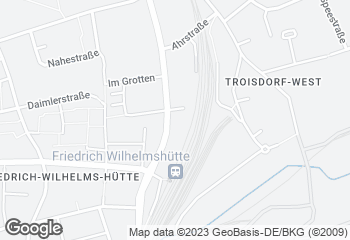 Karte mit Standort von Bäckerei Hardt GmbH  in Troisdorf-FWH