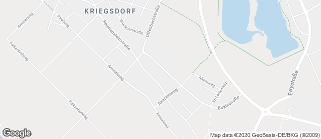 Karte mit Standort von BRÖHL Bäckerei-Konditorei-Café           - Filiale: Kriegsdorf