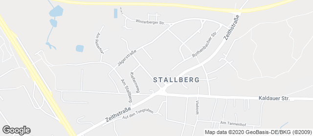 Karte mit Standort von Gilgen's Bäckerei & Konditorei GmbH & Co. KG - Siegburg Stallberg