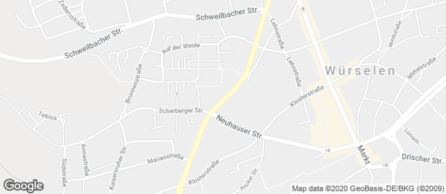 Karte mit Standort von Nobis Printen Aachener Straße 58