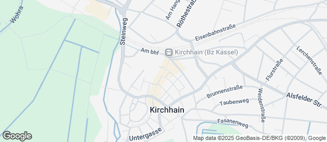 Karte mit Standort von Bäckerei Bergmann oHG