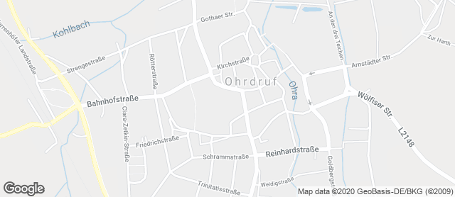 Karte mit Standort von Bäckerei & Konditorei Eichholz