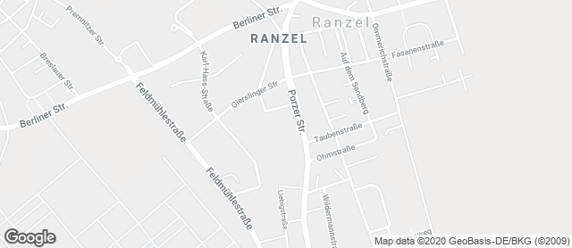 Karte mit Standort von Nelles - die Backmanufaktur im Rewe Schäfer in Ranzel