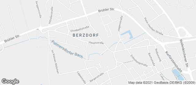 Karte mit Standort von Bäckerei Jürgen Pistono Brotstübchen Wesseling