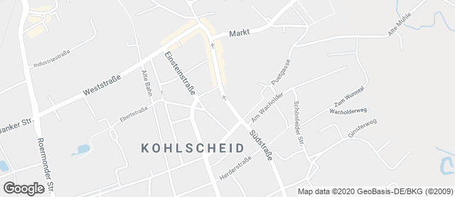 Karte mit Standort von Bäckerei Moss KG
