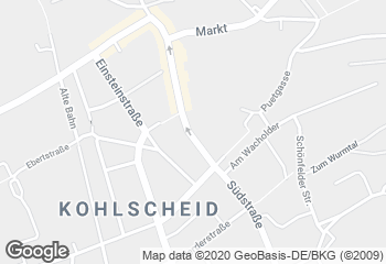 Karte mit Standort von Bäckerei Moss KG